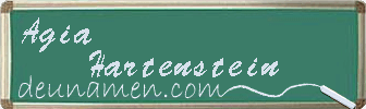 Agia Hartenstein Visitenkarte